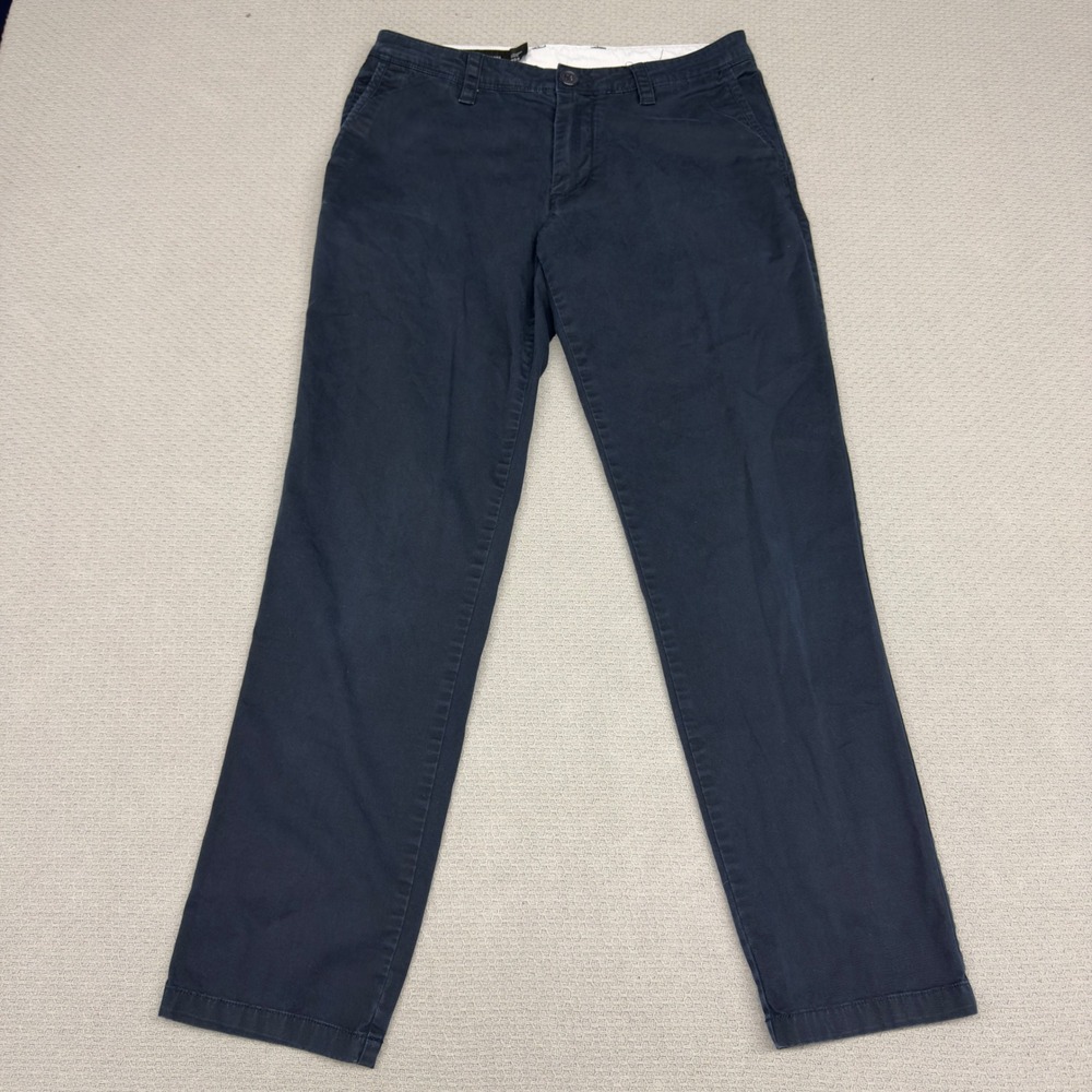 Armani Exchange Pants Mens 30x29 Navy Blue Straight Fit Twill Chino Casual